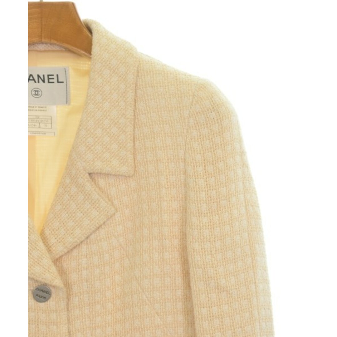 CHANEL - CHANEL ジャケット(その他) 34(XXS位) アイボリーx白 CHANEL - CHANEL ジャケット(その他) 34(XXS位) アイボリーx白