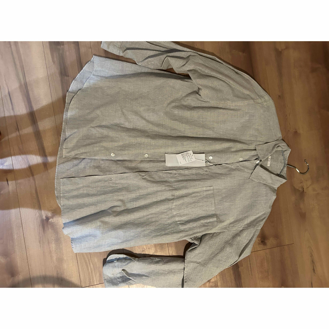 COMOLI - 新品 comoli KHADIコットン コモリシャツ STRIPE 2の COMOLI - 新品 comoli KHADIコットン コモリシャツ STRIPE 2の