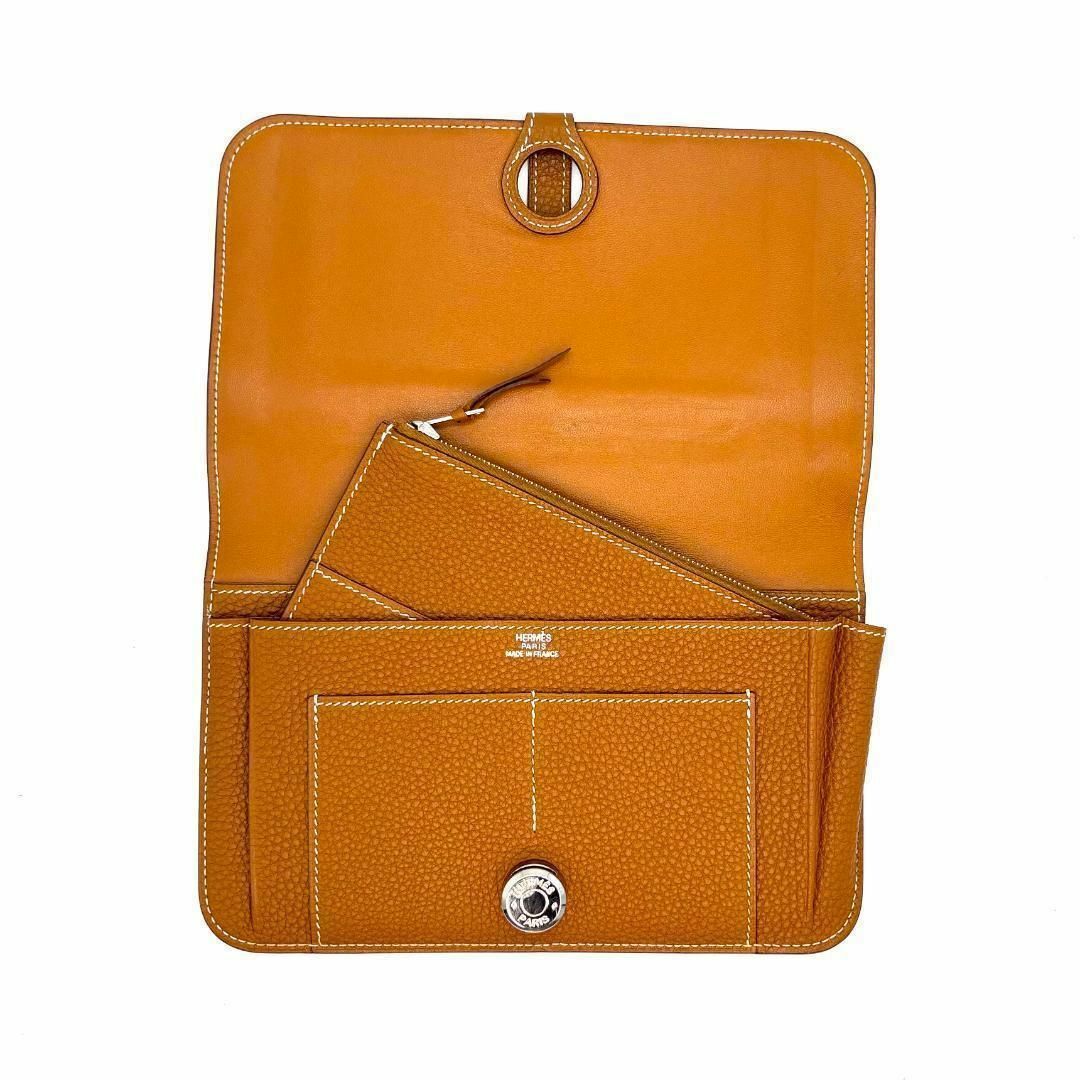HERMES - 【超美品】 エルメス ドゴンGM トゴ 長財布 小銭入れ HERMES - 【超美品】 エルメス ドゴンGM トゴ 長財布 小銭入れ