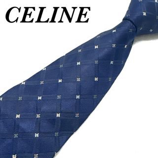 CELINE - 【美品】 セリーヌ ネクタイ マカダム柄 総柄 ハイ CELINE - 【美品】 セリーヌ ネクタイ マカダム柄 総柄 ハイ