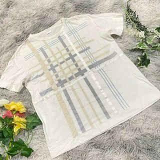 ボナジョルナータ(BUONA GIORNATA)の【BUONA GIORNATA】カットソー　Tシャツ　チェック柄　総柄(Tシャツ(半袖/袖なし))
