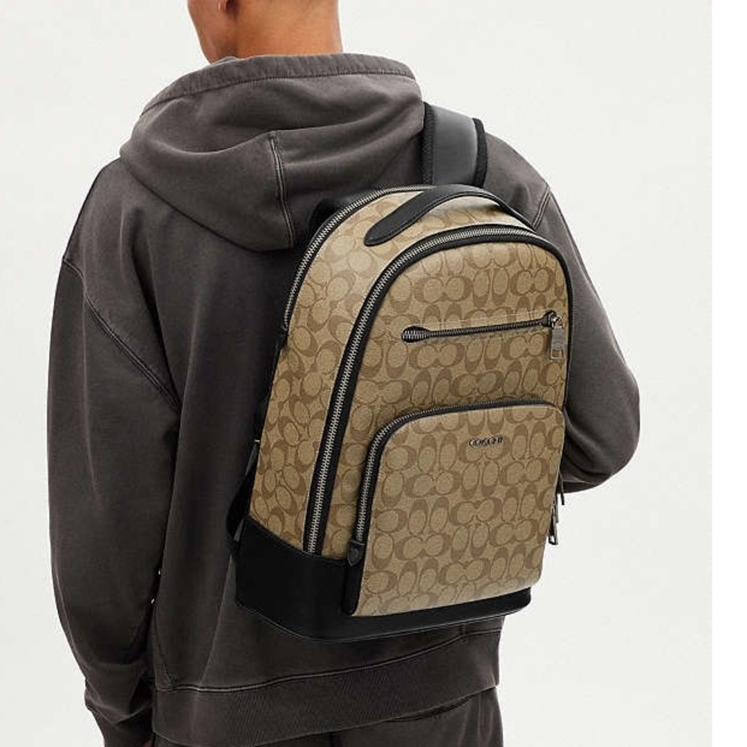 COACH - 正規店購入☆コーチ☆シグネチャー☆レザーバックパック COACH - 正規店購入☆コーチ☆シグネチャー☆レザーバックパック