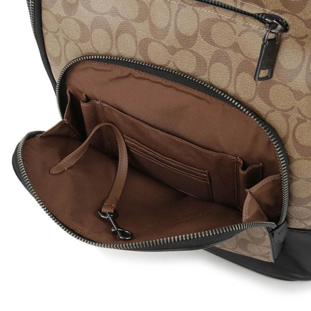 COACH - 正規店購入☆コーチ☆シグネチャー☆レザーバックパック COACH - 正規店購入☆コーチ☆シグネチャー☆レザーバックパック