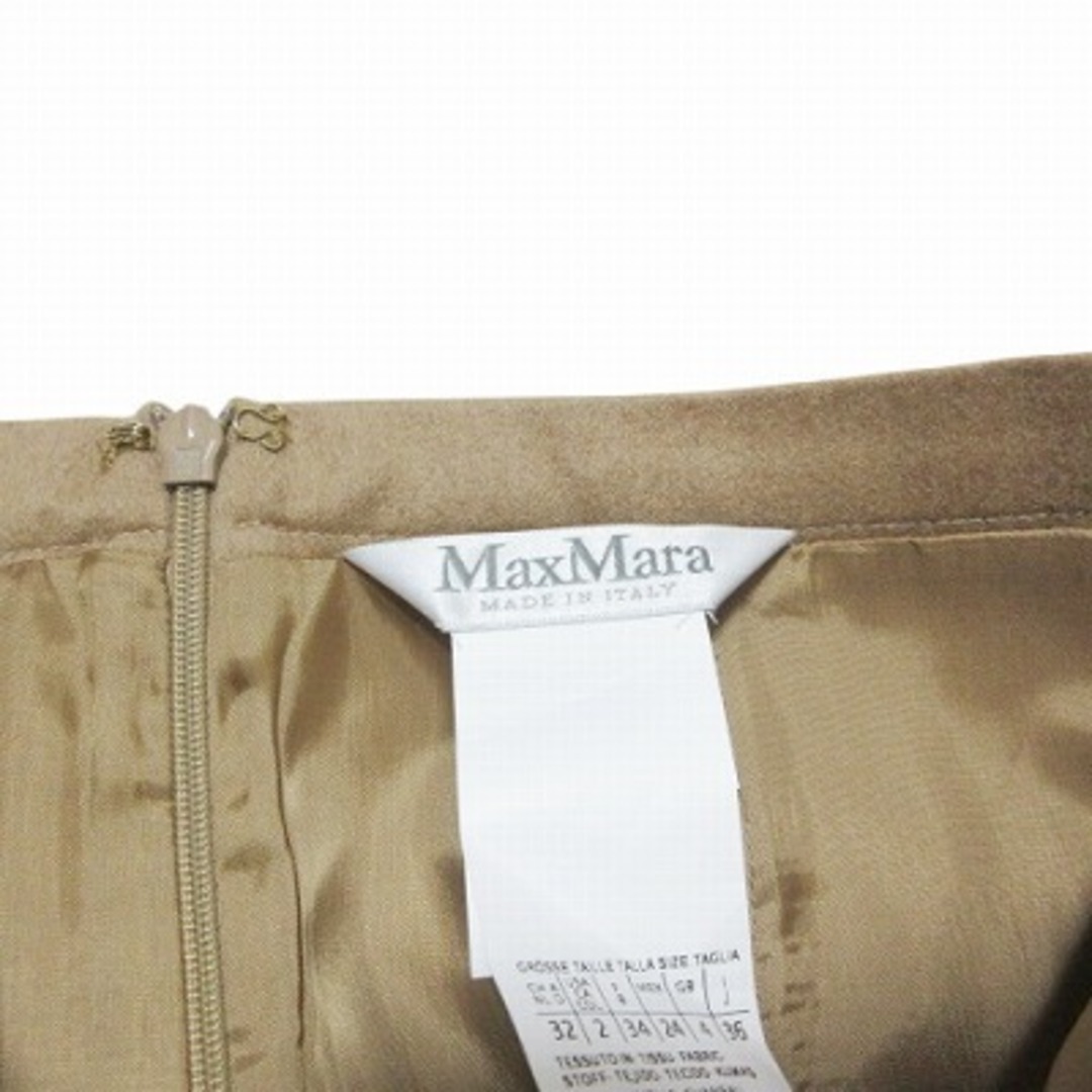 Max Mara - マックスマーラ 美品 白タグ キャメルスカート ひざ Max Mara - マックスマーラ 美品 白タグ キャメルスカート ひざ
