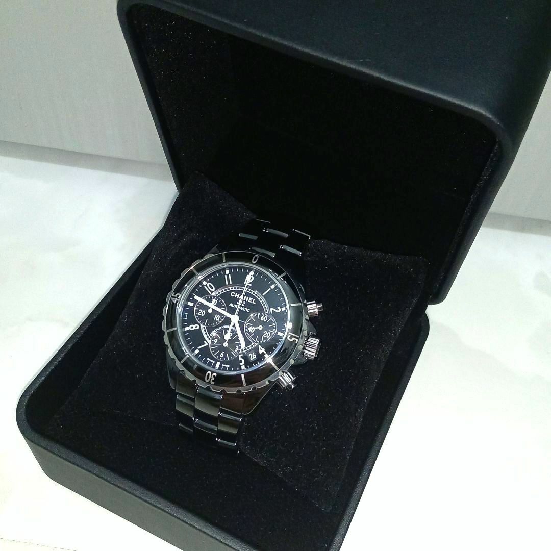 CHANEL - 新品仕上げ♡極美品【CHANEL】 J12クロノグラフ CHANEL - 新品仕上げ♡極美品【CHANEL】 J12クロノグラフ