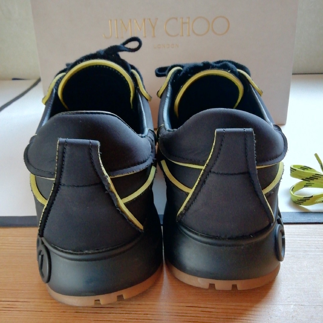 JIMMY CHOO - ジミーチュウ☆JIMMY CHOO☆レザースニーカー☆黒 JIMMY CHOO - ジミーチュウ☆JIMMY CHOO☆レザースニーカー☆黒