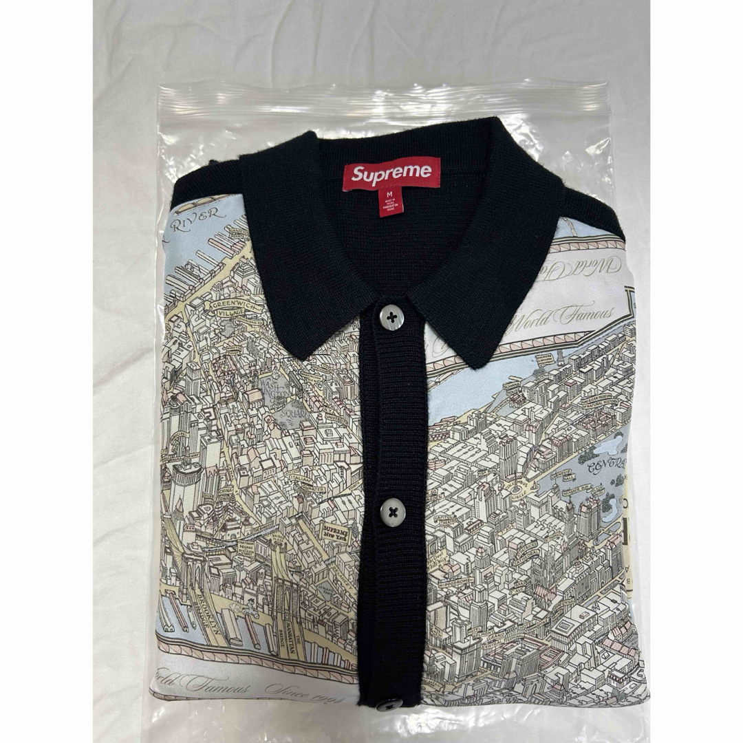 Supreme - supreme 23AW Silk Map Cardigan Blackの通販 by Supreme - supreme 23AW Silk Map Cardigan Blackの通販 by