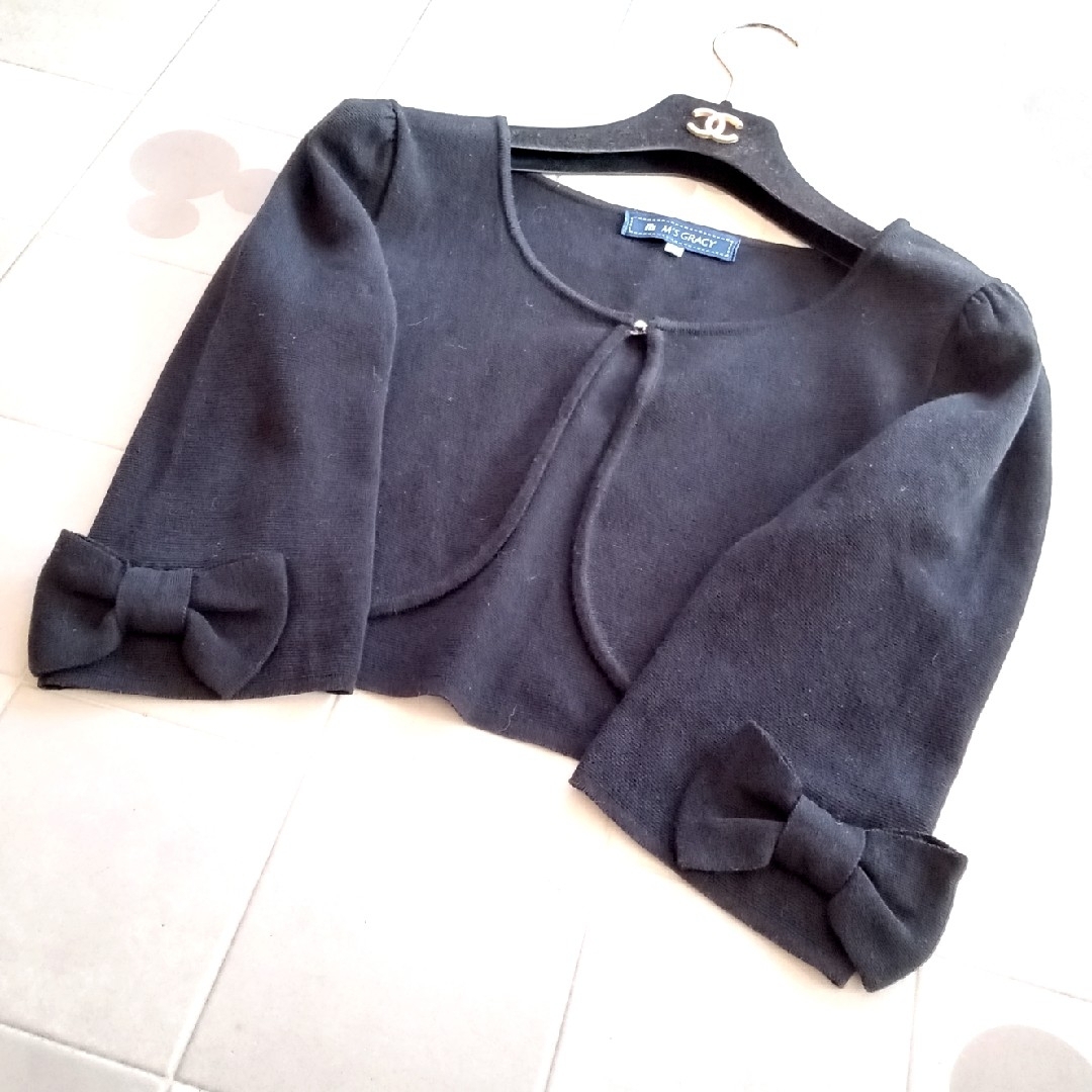 M'S GRACY - M'S GRACY♡袖リボン♡ボレロ♡カーディガン M'S GRACY - M'S GRACY♡袖リボン♡ボレロ♡カーディガン