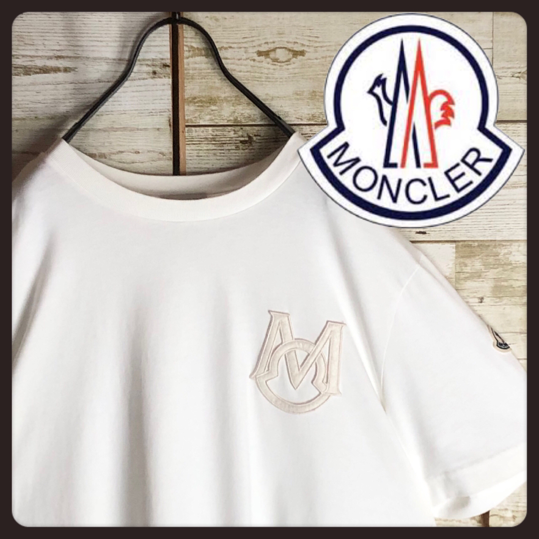 MONCLER - MONCLER モンクレール tシャツ ビックロゴ パッチ MONCLER - MONCLER モンクレール tシャツ ビックロゴ パッチ