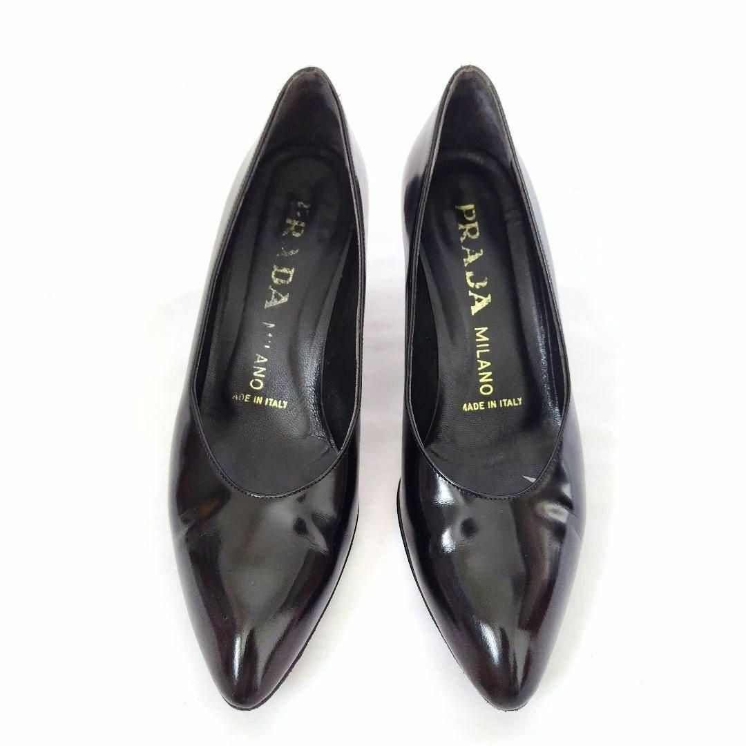 PRADA - 良品PRADA【プラダ】シンプル ブラックパンプスの通販 PRADA - 良品PRADA【プラダ】シンプル ブラックパンプスの通販