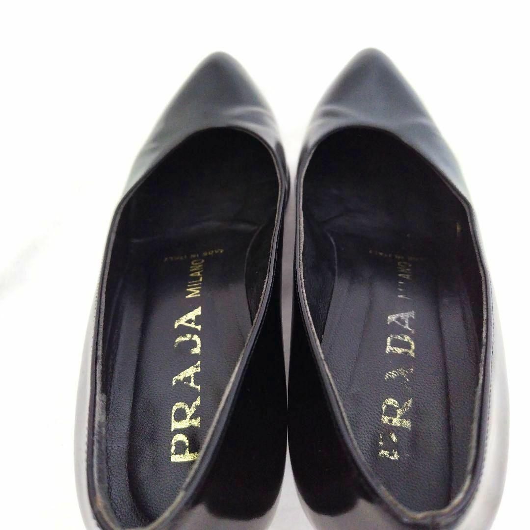 PRADA - 良品PRADA【プラダ】シンプル ブラックパンプスの通販 PRADA - 良品PRADA【プラダ】シンプル ブラックパンプスの通販