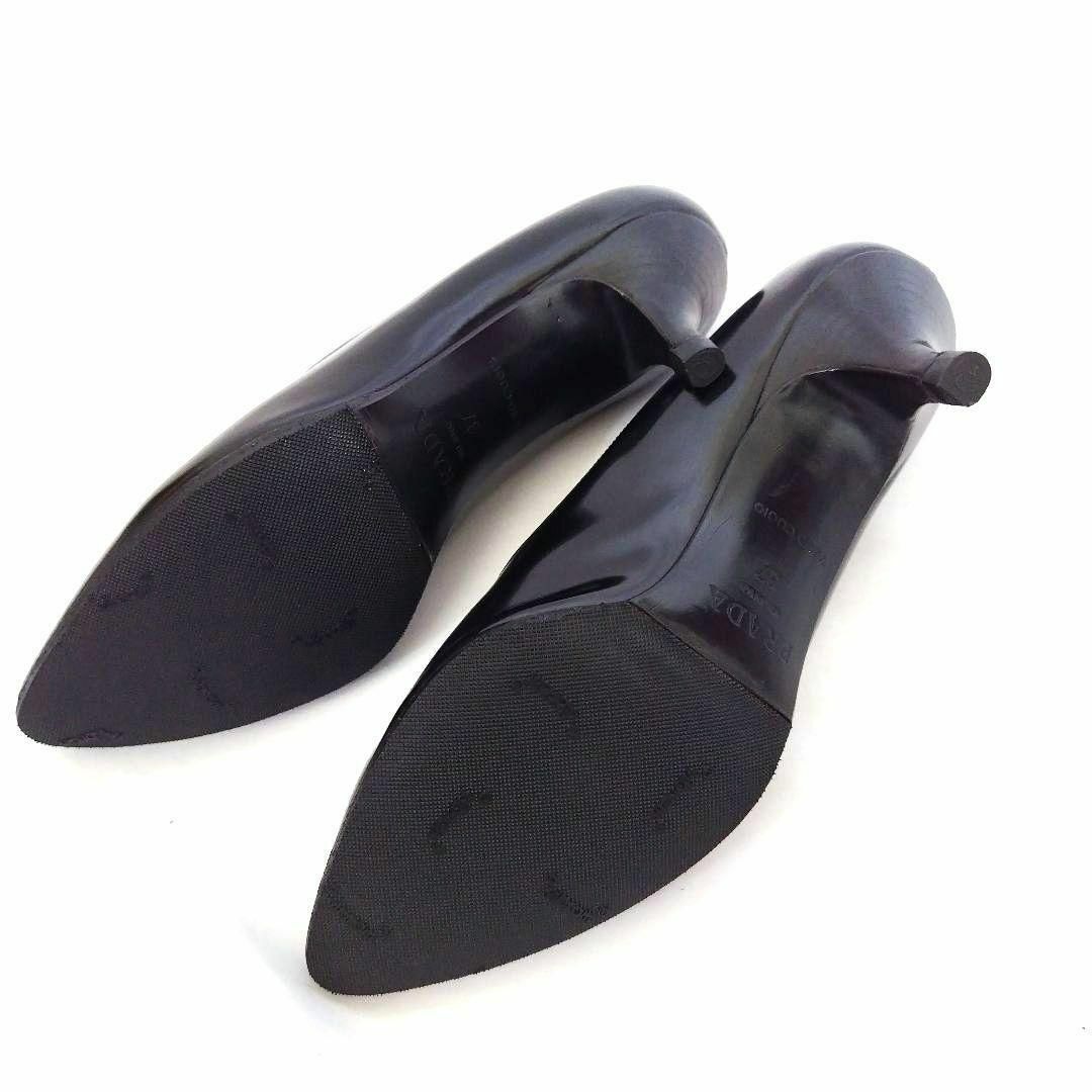 PRADA - 良品PRADA【プラダ】シンプル ブラックパンプスの通販 PRADA - 良品PRADA【プラダ】シンプル ブラックパンプスの通販