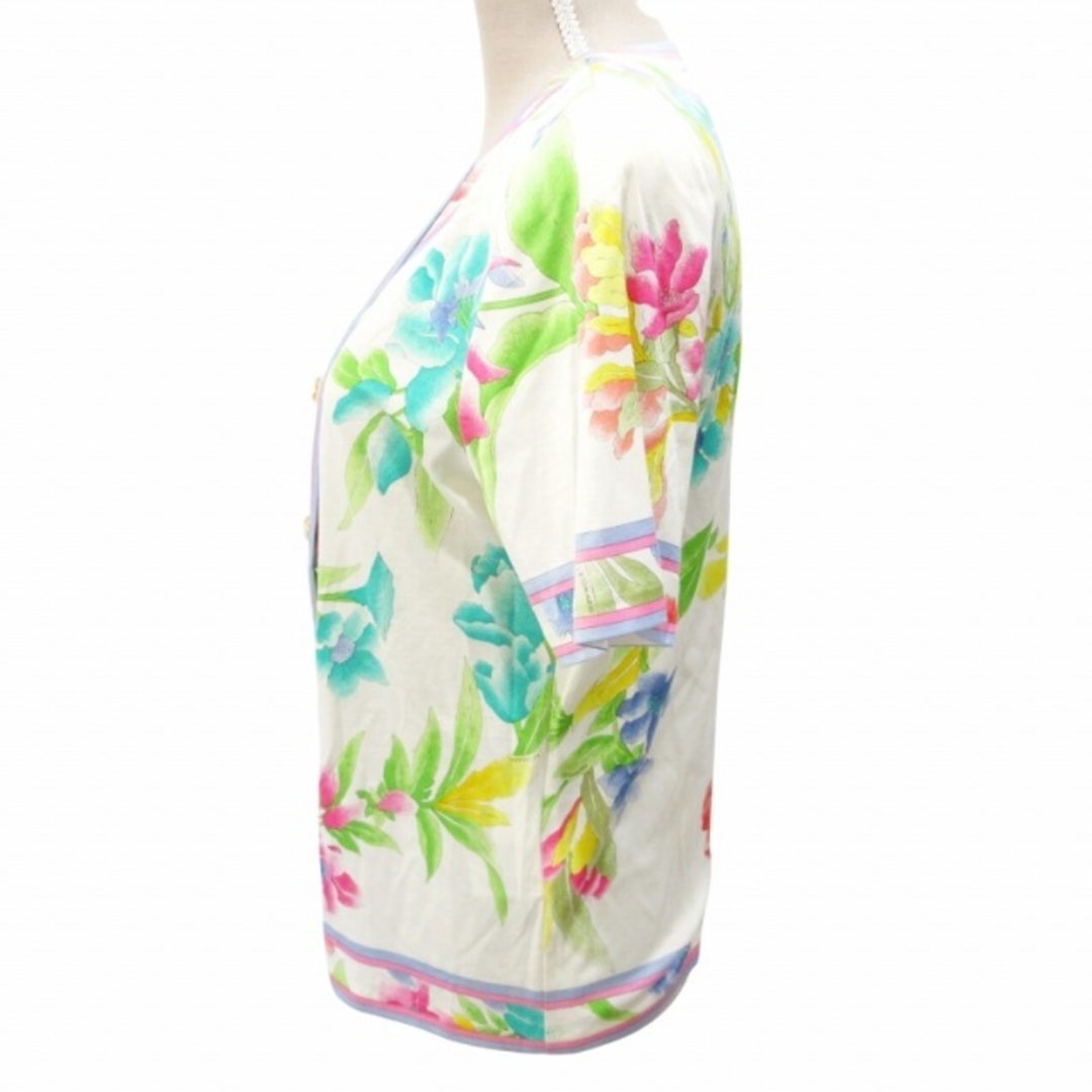 LEONARD - レオナール FASHION カーディガン 花柄 総柄 ロゴ LEONARD - レオナール FASHION カーディガン 花柄 総柄 ロゴ