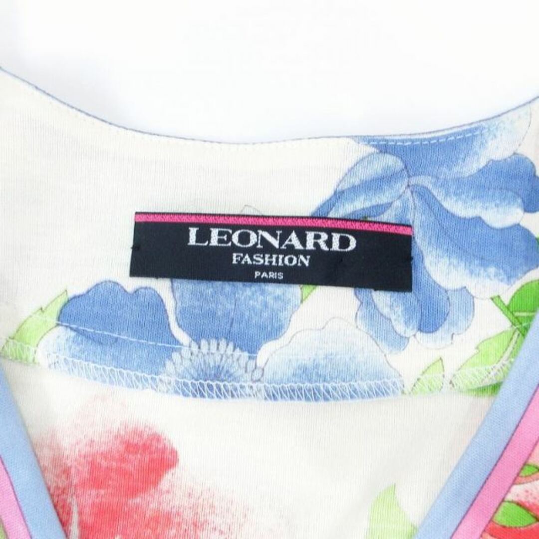 LEONARD - レオナール FASHION カーディガン 花柄 総柄 ロゴ LEONARD - レオナール FASHION カーディガン 花柄 総柄 ロゴ