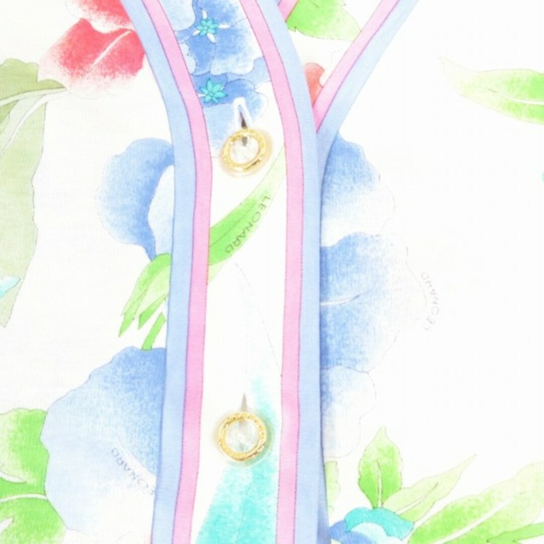 LEONARD - レオナール FASHION カーディガン 花柄 総柄 ロゴ LEONARD - レオナール FASHION カーディガン 花柄 総柄 ロゴ