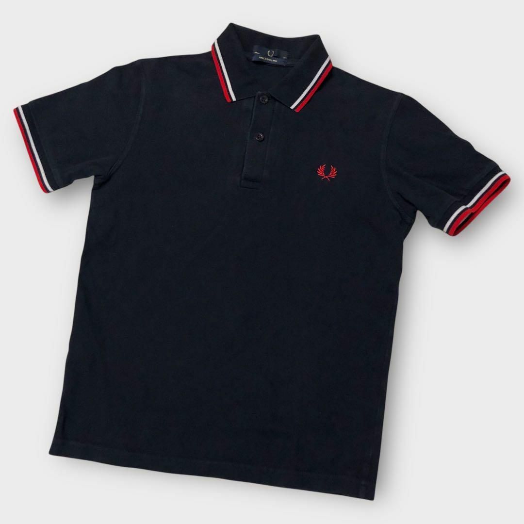 FRED PERRY - ☆美品☆フレッドペリー ポロシャツ ネイビー FRED PERRY - ☆美品☆フレッドペリー ポロシャツ ネイビー