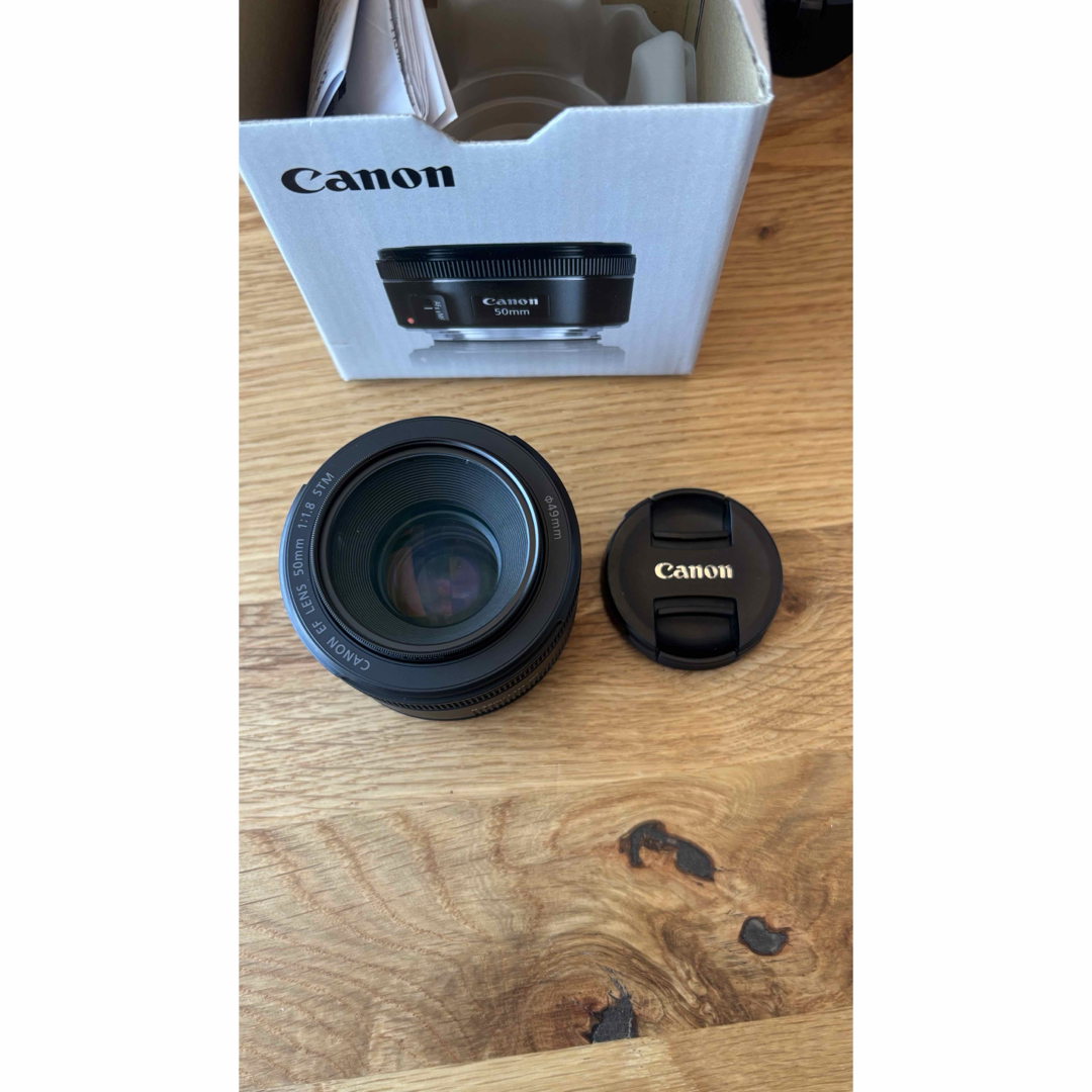 Canon - Canon EF50F1.8 STM フード、フィルター付の通販 by Canon - Canon EF50F1.8 STM フード、フィルター付の通販 by