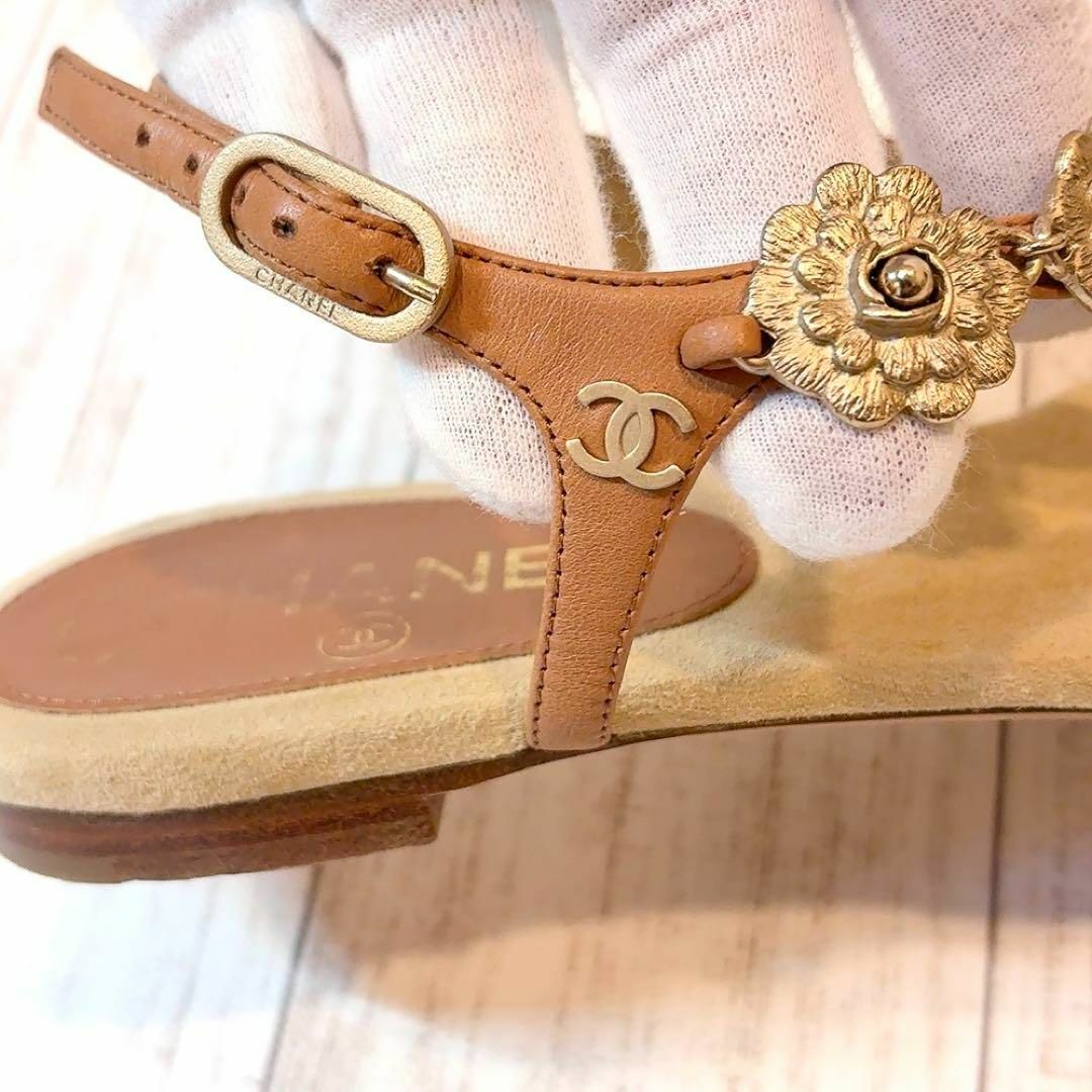 CHANEL - シャネル トングサンダル カメリア ココマーク CHANEL - シャネル トングサンダル カメリア ココマーク