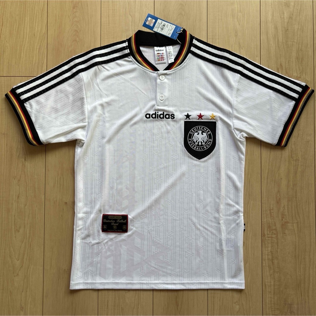 adidas - 正規品新品☆ドイツ代表1996ホーム復刻ユニフォームS adidas - 正規品新品☆ドイツ代表1996ホーム復刻ユニフォームS