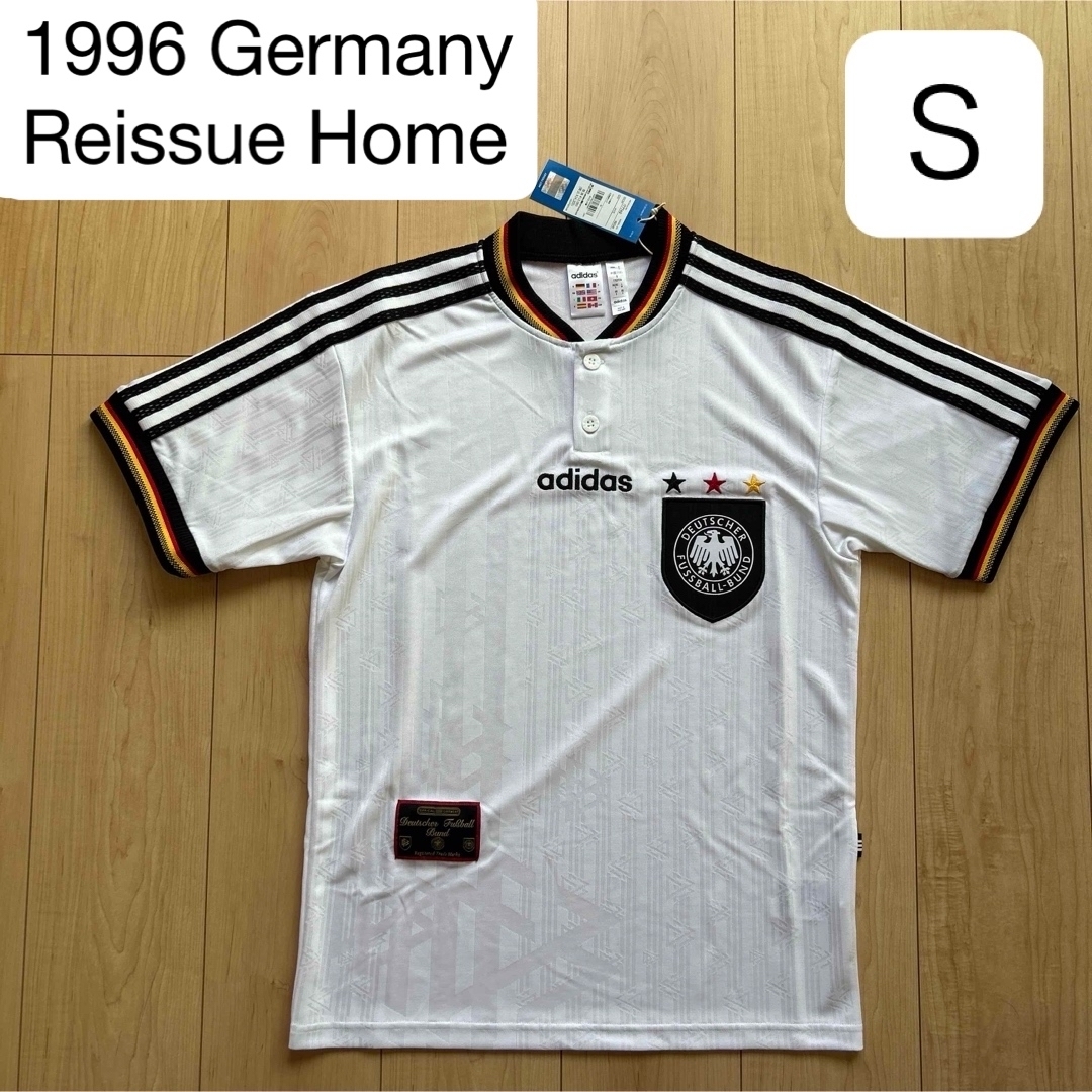 adidas - 正規品新品☆ドイツ代表1996ホーム復刻ユニフォームS adidas - 正規品新品☆ドイツ代表1996ホーム復刻ユニフォームS