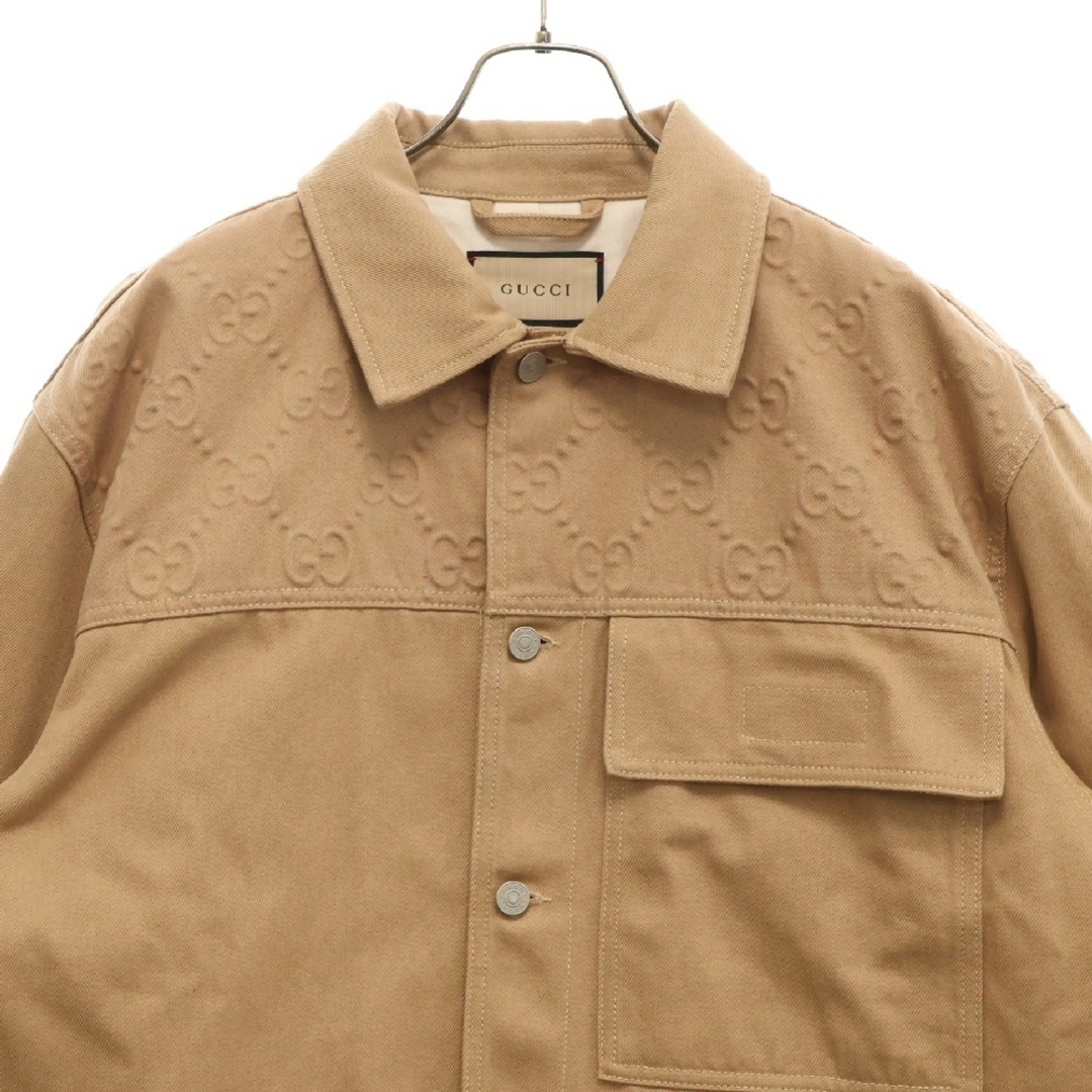 GUCCI - GUCCI グッチ 24SS GG Detail Organic Denim Jacket GG GUCCI - GUCCI グッチ 24SS GG Detail Organic Denim Jacket GG