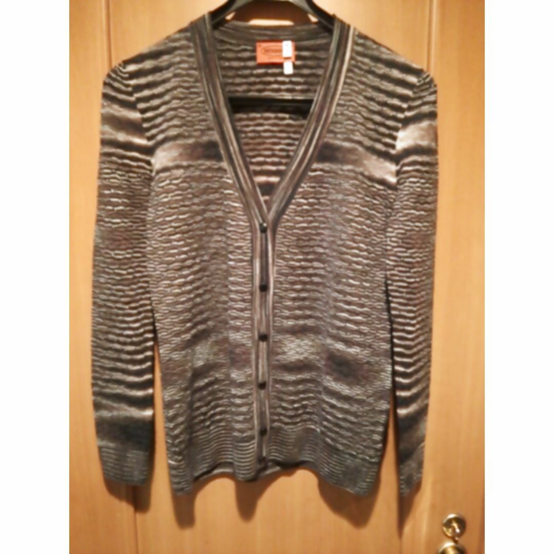 MISSONI - MISSONI ウール90 織り柄ニット カーディガン MISSONI - MISSONI ウール90 織り柄ニット カーディガン