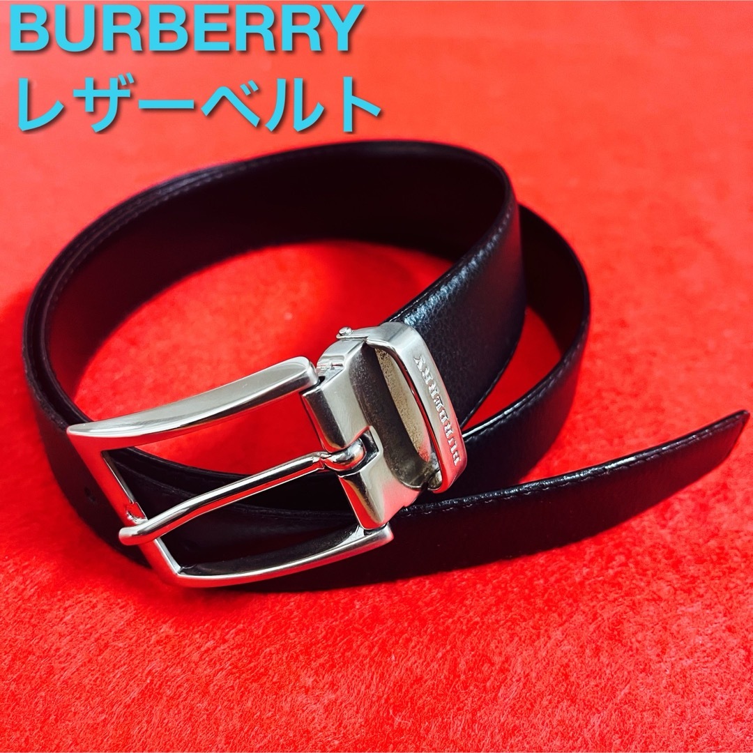 BURBERRY - BURBERRYレザーベルト黒の通販 by 鬼まゆの店 BURBERRY - BURBERRYレザーベルト黒の通販 by 鬼まゆの店