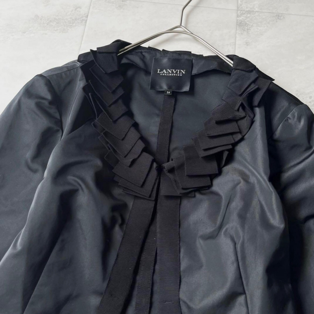 LANVIN COLLECTION - LANVIN collection フリル パイピングノー LANVIN COLLECTION - LANVIN collection フリル パイピングノー
