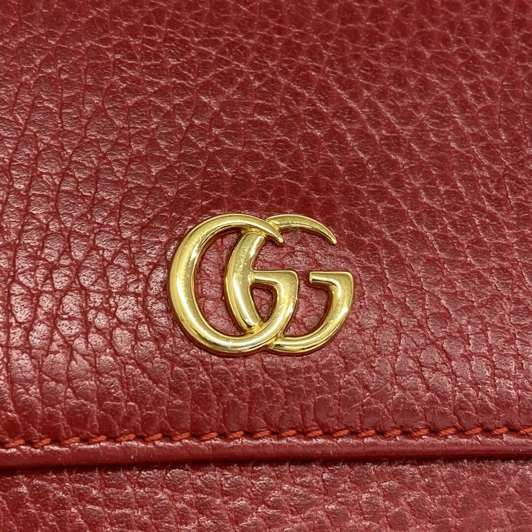 GUCCI - 【5dc4897】グッチ 財布 GGマーモント 456122 レザー GUCCI - 【5dc4897】グッチ 財布 GGマーモント 456122 レザー