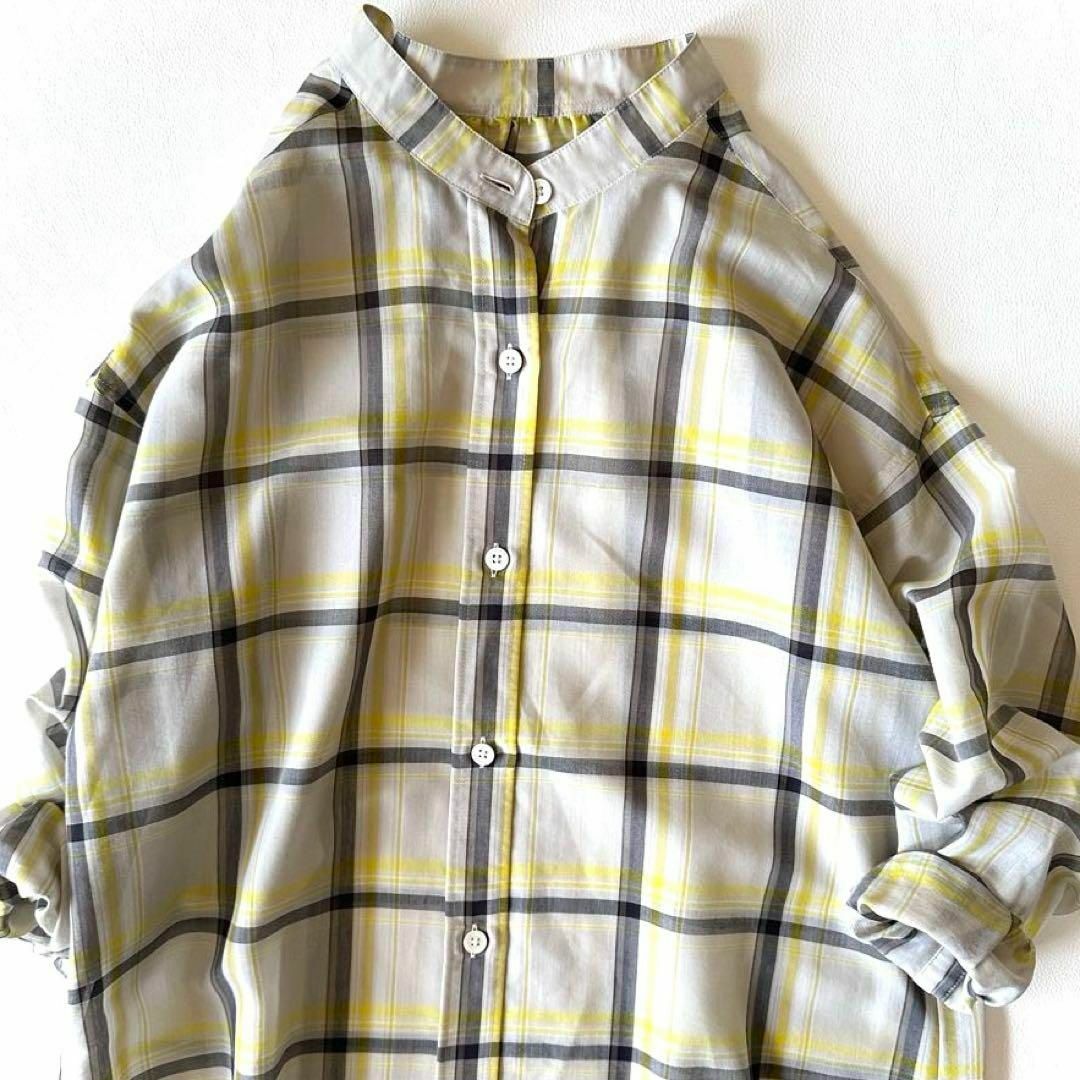 Spick & Span - 極美品 スピック&スパン シアーシャツワンピース Spick & Span - 極美品 スピック&スパン シアーシャツワンピース