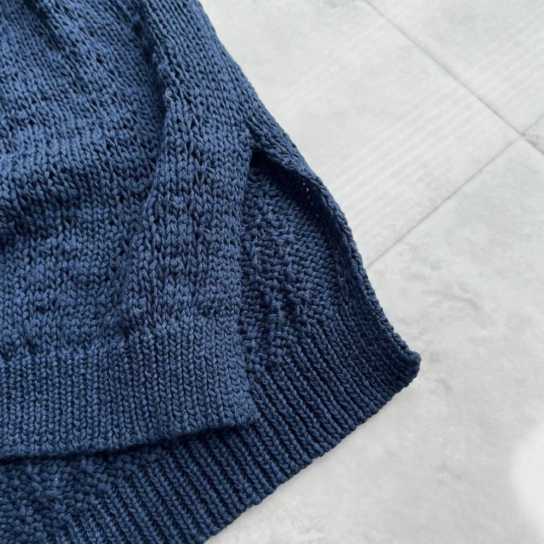 Theory - theory 鍵あみロングカーディガン ボタンレス 長袖 Theory - theory 鍵あみロングカーディガン ボタンレス 長袖