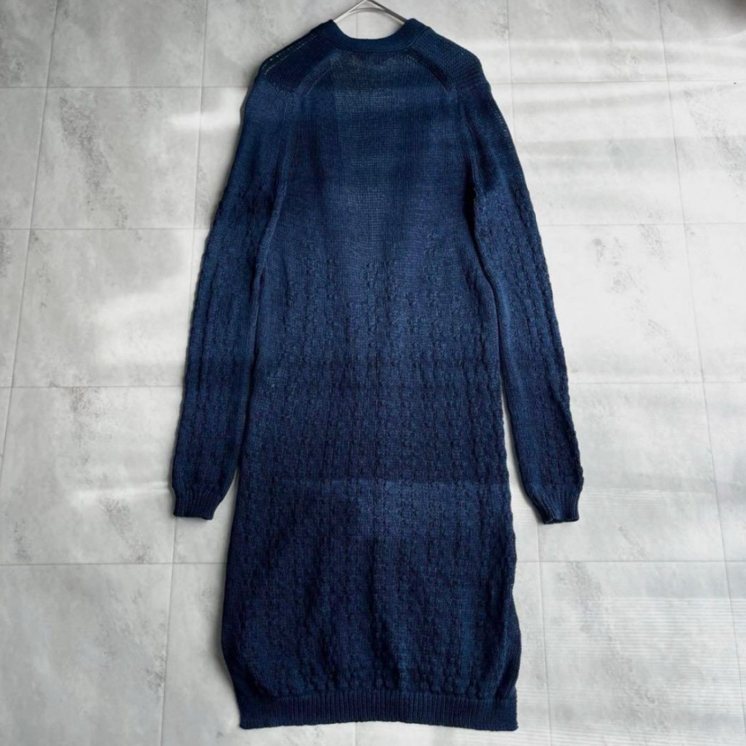 Theory - theory 鍵あみロングカーディガン ボタンレス 長袖 Theory - theory 鍵あみロングカーディガン ボタンレス 長袖