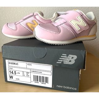 New Balance - 【新品】14センチ サックス×ピンク New Balance - 【新品】14センチ サックス×ピンク