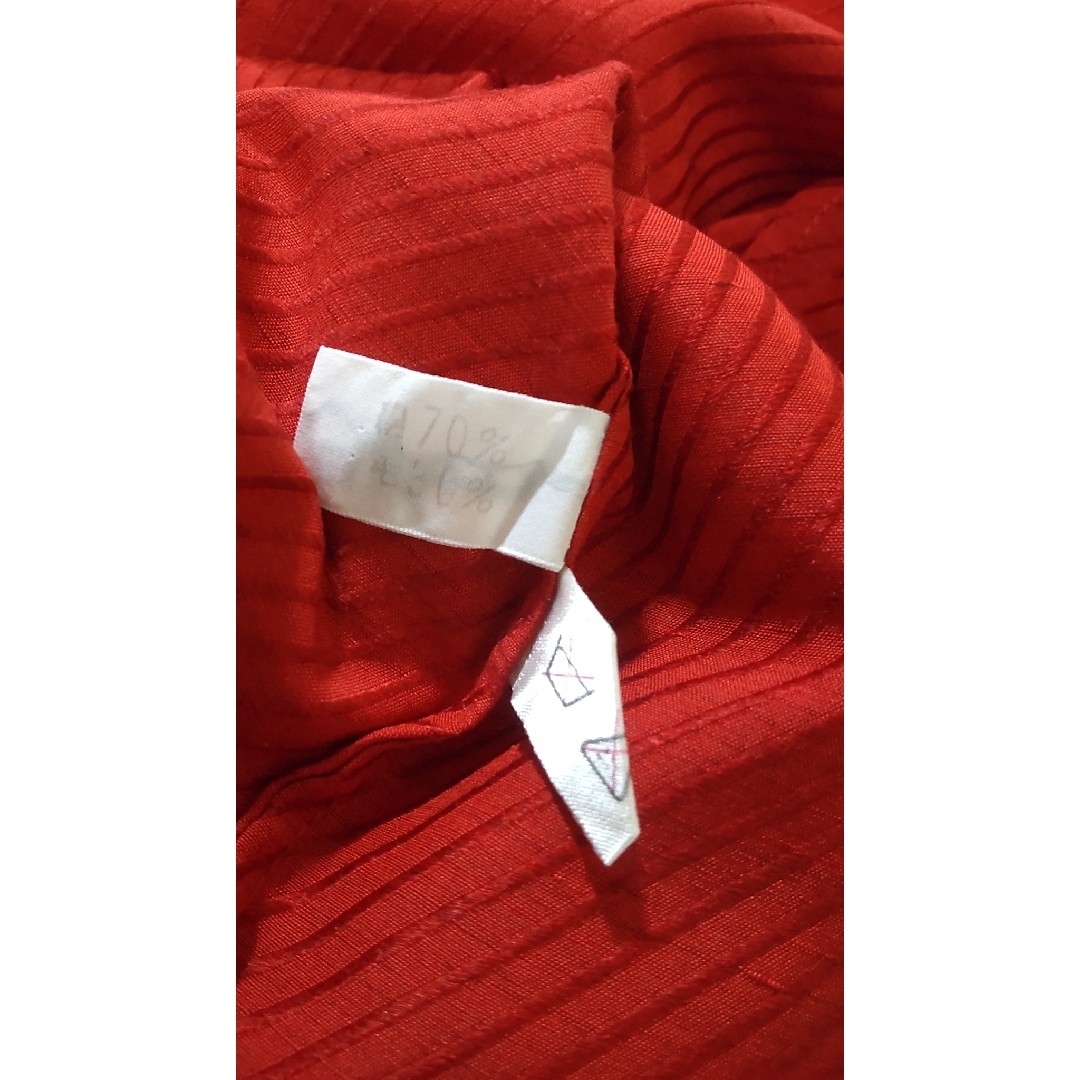 Christian Dior - Christian Dior シルク シャツ 赤 Christian Dior - Christian Dior シルク シャツ 赤