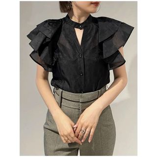 SNIDEL - チュール刺繍ベアペプラムTOPSの通販 by プロフィール SNIDEL - チュール刺繍ベアペプラムTOPSの通販 by プロフィール