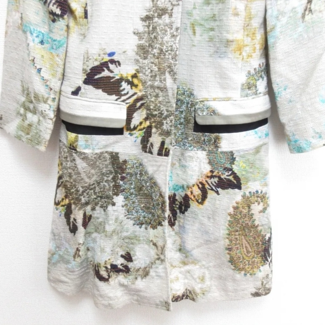 ETRO - 極美品ETRO エトロ ペイズリー柄 キャンバス ノーカラー ETRO - 極美品ETRO エトロ ペイズリー柄 キャンバス ノーカラー
