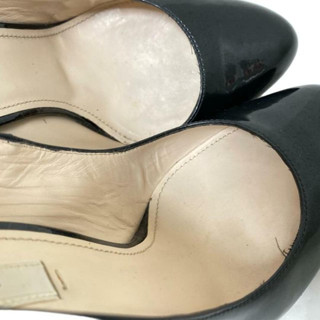 PRADA - PRADA(プラダ) パンプス 37 1/2 レディース - 黒 レザー PRADA - PRADA(プラダ) パンプス 37 1/2 レディース - 黒 レザー