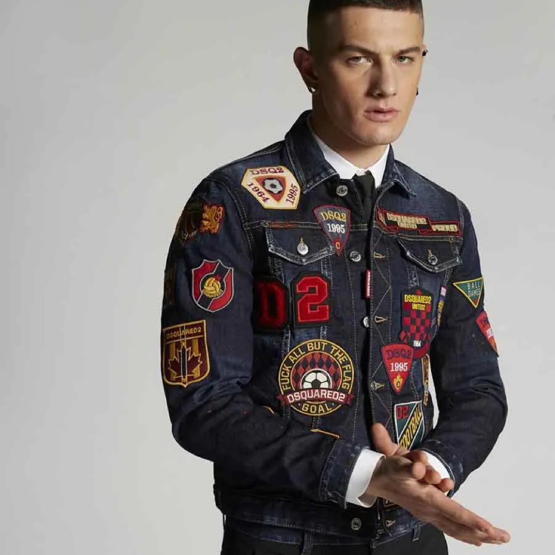 DSQUARED2 - ディースクエアード ワッペン付 デニムジャケット DSQUARED2 - ディースクエアード ワッペン付 デニムジャケット