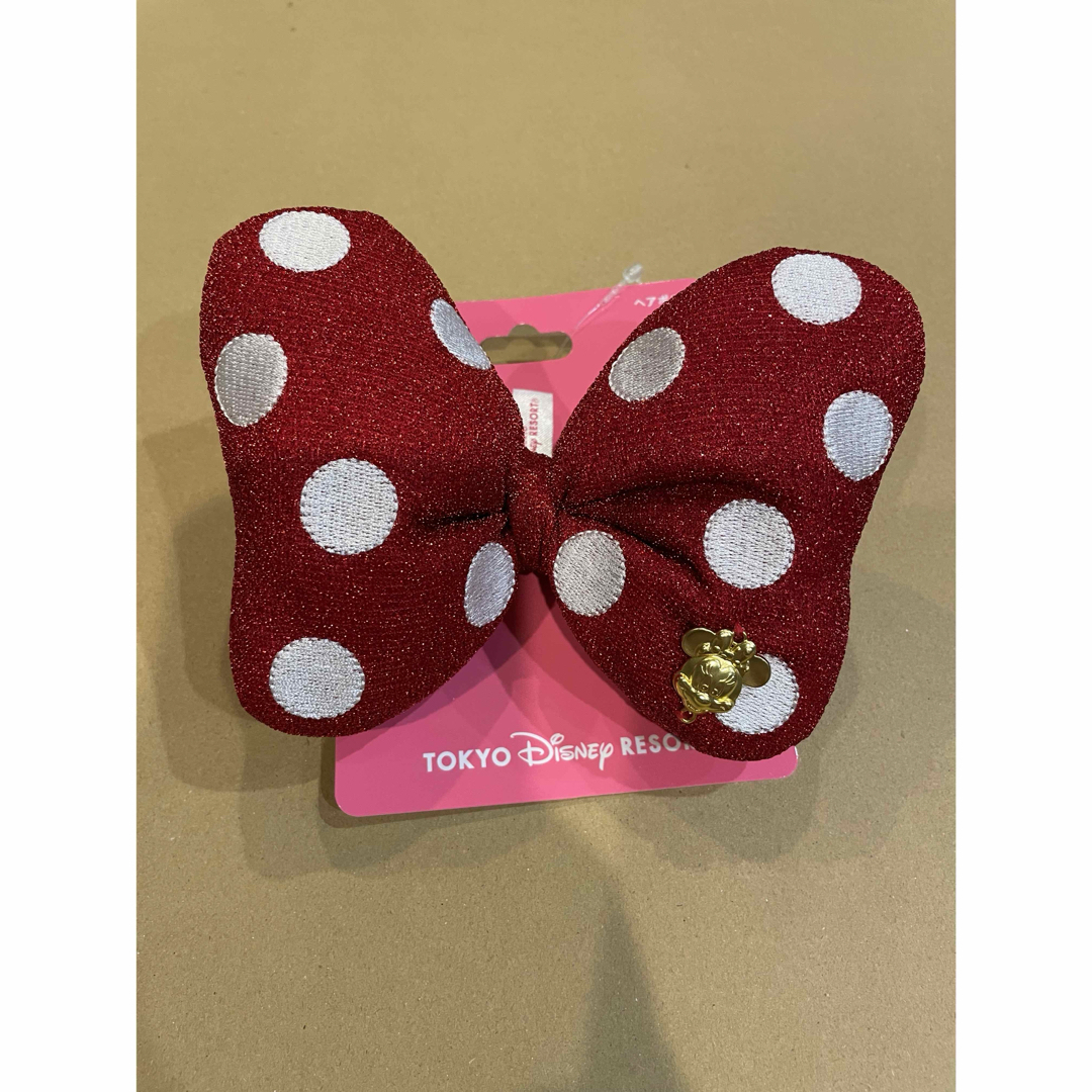 Disney(ディズニー)のディズニー ミニー ヘアゴム ヘアポニー リボン 大サイズ レディースのヘアアクセサリー(ヘアゴム/シュシュ)の商品写真