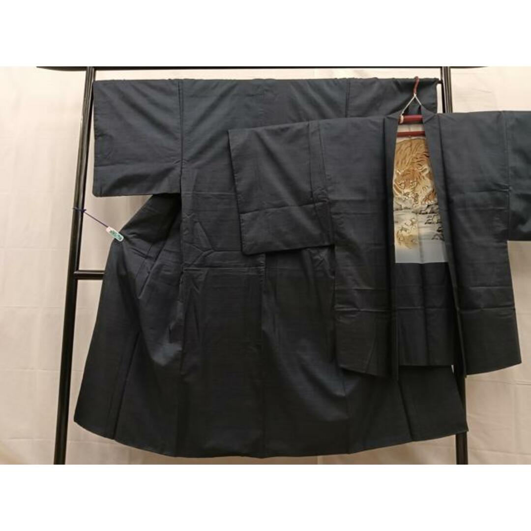 平和屋着物□男性 本場大島紬 アンサンブル 100亀甲 羽裏:虎 平和屋着物□男性 本場大島紬 アンサンブル 100亀甲 羽裏:虎