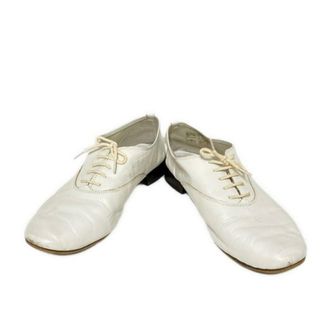 レペット(repetto)のrepetto(レペット) シューズ 38 レディース - 白 アウトソール張替済 レザー(その他)