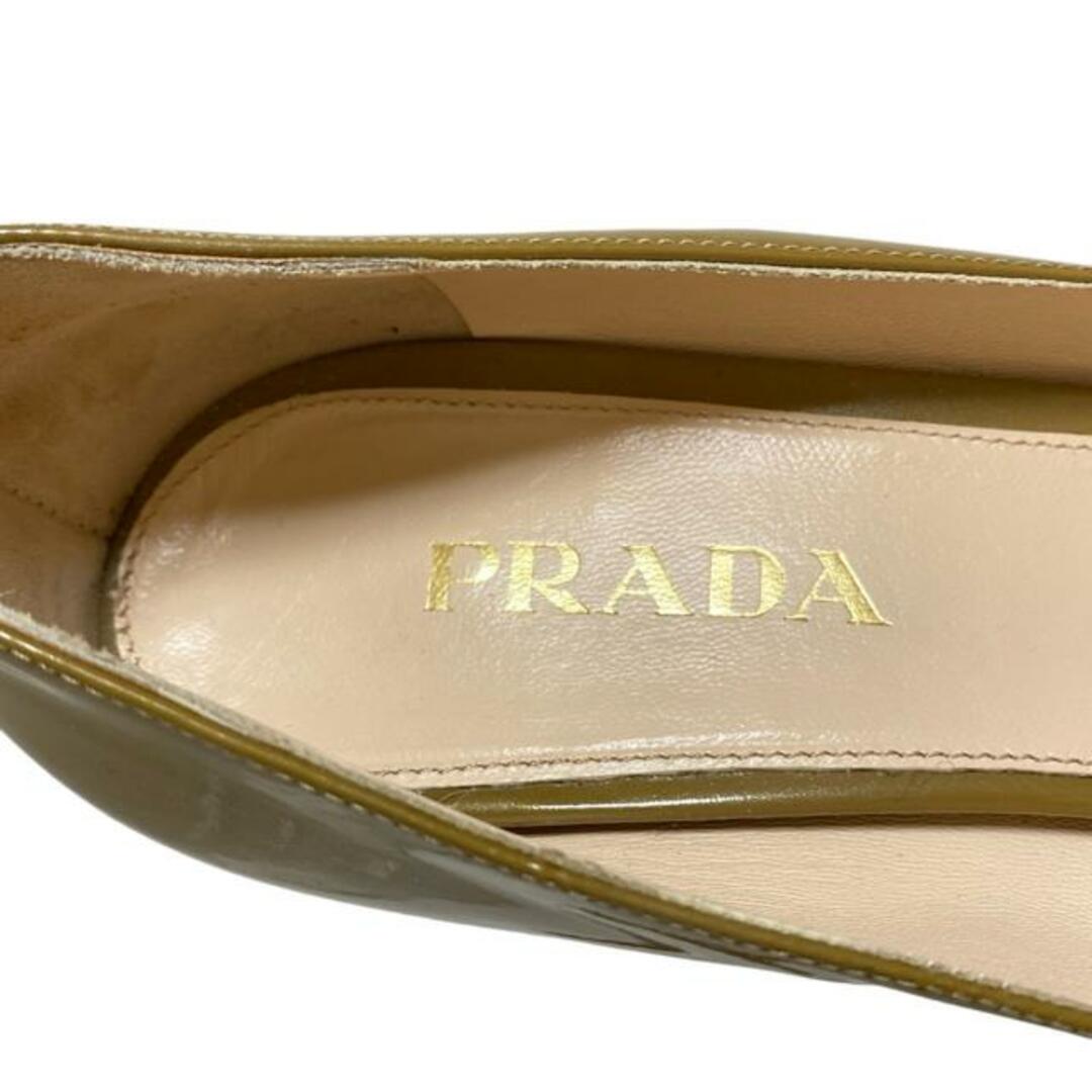 PRADA - PRADA(プラダ) パンプス 37 レディース - カーキ レザー PRADA - PRADA(プラダ) パンプス 37 レディース - カーキ レザー