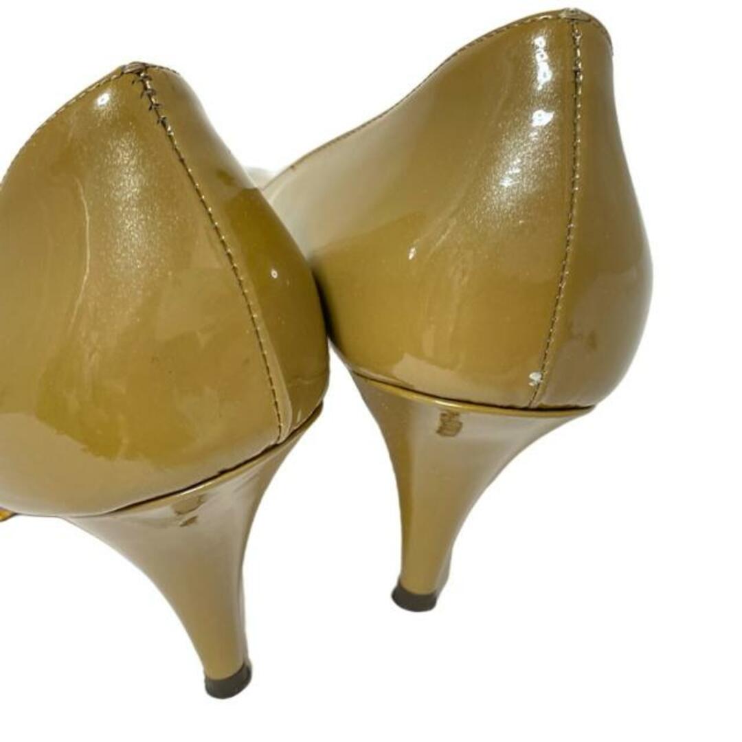 PRADA - PRADA(プラダ) パンプス 37 レディース - カーキ レザー PRADA - PRADA(プラダ) パンプス 37 レディース - カーキ レザー