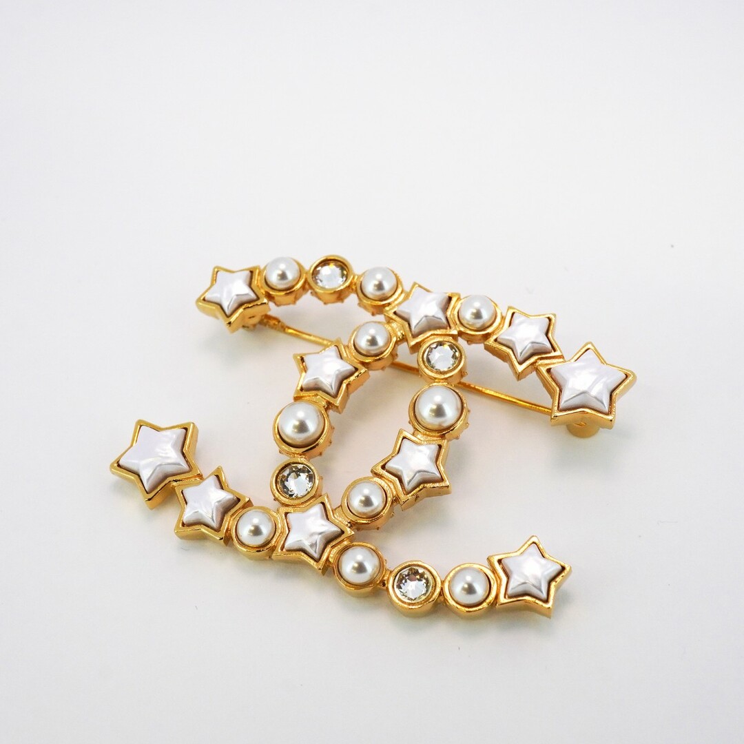 CHANEL - 【5jdb0546】シャネル ブローチ ココマーク 星形 CHANEL - 【5jdb0546】シャネル ブローチ ココマーク 星形