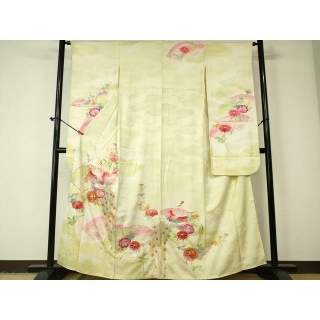 平和屋着物□豪華振袖 駒刺繍 地紙鳳凰花文 暈し染め 金糸 金彩 平和屋着物□豪華振袖 駒刺繍 地紙鳳凰花文 暈し染め 金糸 金彩