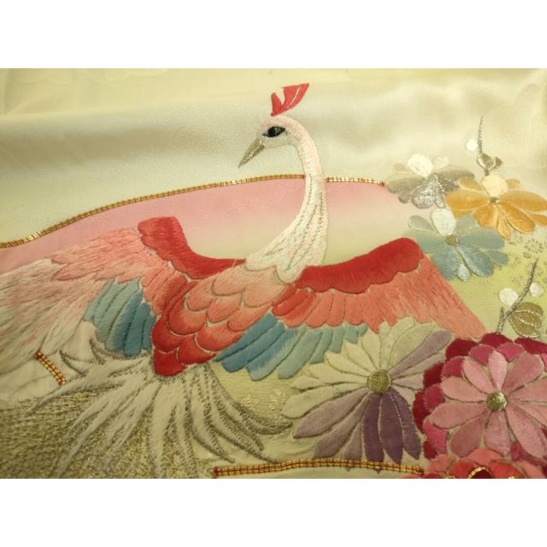 平和屋着物□豪華振袖 駒刺繍 地紙鳳凰花文 暈し染め 金糸 金彩 平和屋着物□豪華振袖 駒刺繍 地紙鳳凰花文 暈し染め 金糸 金彩