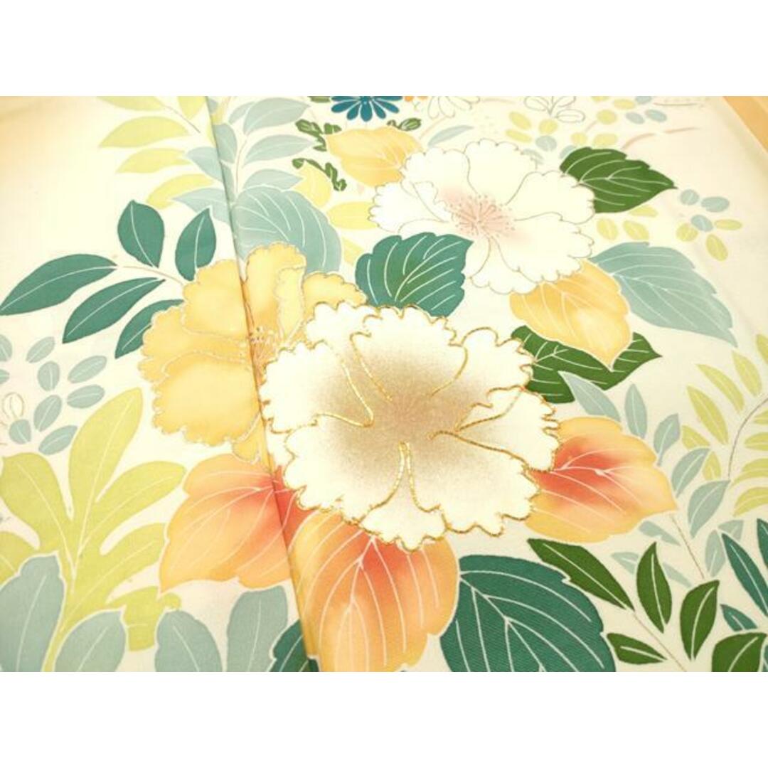 平和屋着物□訪問着 駒刺繍 草花文 暈し染め 金彩 正絹 逸品 平和屋着物□訪問着 駒刺繍 草花文 暈し染め 金彩 正絹 逸品