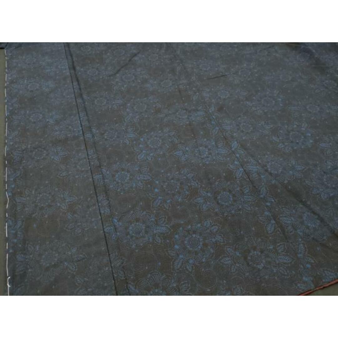 平和屋着物□小紋 藍 紬地 花唐草文 正絹 逸品 DAAP5734twの通販 平和屋着物□小紋 藍 紬地 花唐草文 正絹 逸品 DAAP5734twの通販