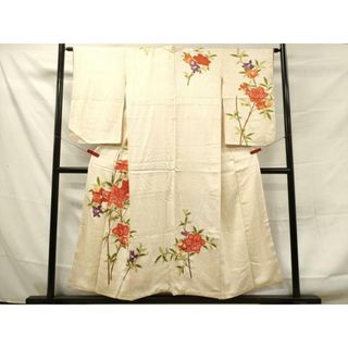 平和屋着物□訪問着 絞り 刺繍 枝花文 金彩 正絹 逸品 平和屋着物□訪問着 絞り 刺繍 枝花文 金彩 正絹 逸品