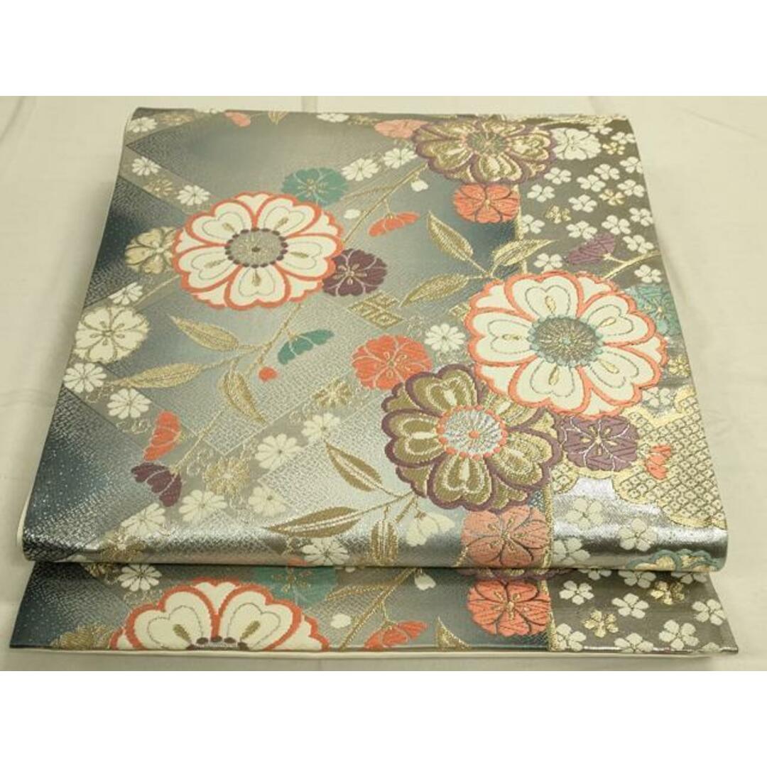 平和屋着物◎六通柄袋帯 唐織 枝垂れ花文 金銀糸 正絹 逸品 平和屋着物◎六通柄袋帯 唐織 枝垂れ花文 金銀糸 正絹 逸品